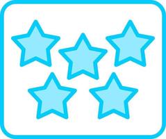 cinco Estrela vetor ícone
