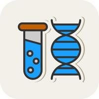 design de ícone de vetor de teste de dna