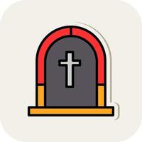 design de ícone de vetor de funeral