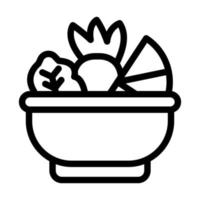 design de ícone de salada vetor