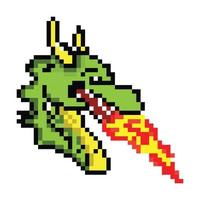 pixel arte vôo Dragão, Dragão pixel ilustração, vetor desenho animado monstro pixel Projeto