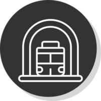 design de ícone de vetor de metrô