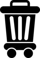 ícone de vetor de lixeira