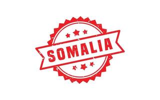 Somália carimbo borracha com grunge estilo em branco fundo vetor