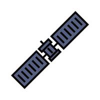 linha de ícone de satélite isolada no fundo branco. ícone liso preto fino no estilo de contorno moderno. símbolo linear e curso editável. ilustração vetorial de traço perfeito simples e pixel vetor