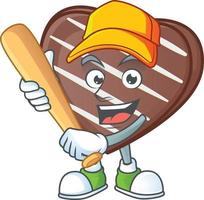 listras chocolate Barra desenho animado personagem estilo vetor