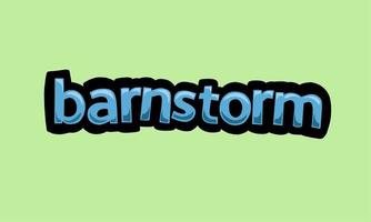 barnstorm escrevendo vetor Projeto em uma verde fundo