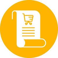 ícone de vetor de lista de compras