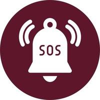 SOS emergência vetor ícone