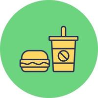 ícone de vetor de fast-food