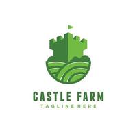 castelo Fazenda logotipo Projeto ícone vetor inspiração