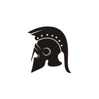 espartano Guerreiro símbolo silhueta logotipo Projeto ícone vetor Projeto