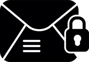 o email criptografado vetor ícone