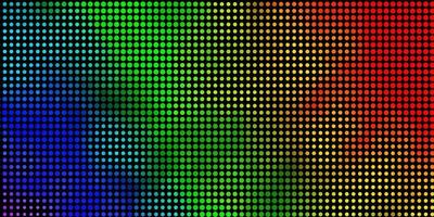 modelo de vetor multicolor de luz com círculos.
