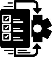 ícone de vetor de fluxo de trabalho