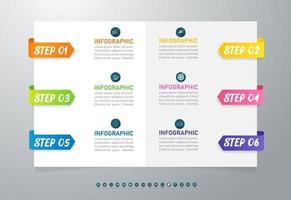 projetar elementos de infográfico de modelo de negócios vetor