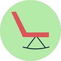 ícone de vetor de cadeira de balanço