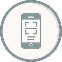 digitalizando o ícone de vetor de código qr