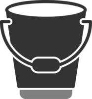 ícone de vetor de balde
