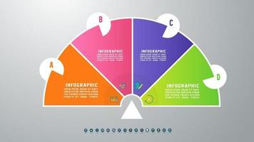 elementos gráficos infográfico de modelo de negócios de design vetor