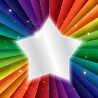 banner de feriado de celebração de arco-íris de vetor brilhante