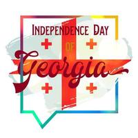 dia da independência da georgia vetor