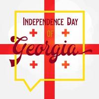 dia da independência da georgia vetor