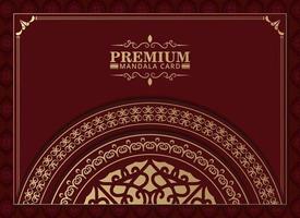 Fundo de mandala ornamental de luxo com padrão oriental islâmico árabe estilo premium vetor