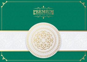 Fundo de mandala ornamental de luxo com padrão oriental islâmico árabe estilo premium vetor