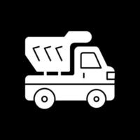 design de ícone de vetor de caminhão basculante