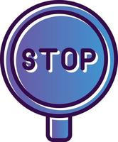 design de ícone vetorial de sinal de stop vetor