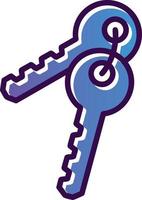 design de ícone de vetor de chaves