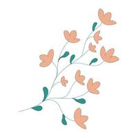 galho flores plantar ramo com flores vetor ilustração para fundo, cobrir, tecido.