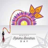 decoração floral raksha bandhan da índia vetor