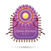 decoração floral raksha bandhan da índia vetor