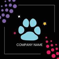 design de logotipo de cachorro vetor