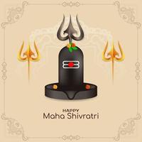 tradicional feliz maha Shivratri religioso festival fundo vetor