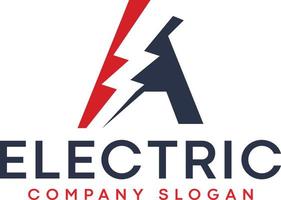 s elétrico carta logotipo Projeto com iluminação trovão parafuso logotipo vetor