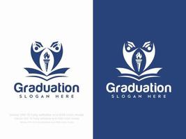 graduação ou Educação logotipo vetor