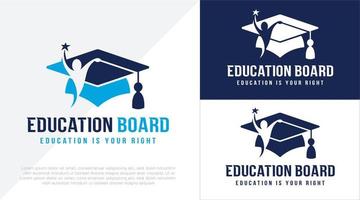 graduação ou Educação logotipo vetor