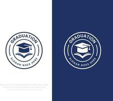 graduação ou Educação logotipo vetor