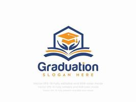 graduação ou Educação logotipo vetor