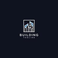 real Estado logotipo Projeto. e construção vetor ilustração