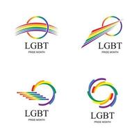 lgbt logotipo e símbolo vetor