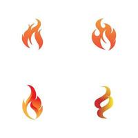 moderno fogo logotipo ou ícone desenho, vetor ilustração