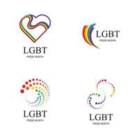 lgbt logotipo e símbolo vetor