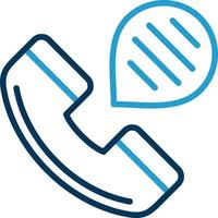 design de ícone de vetor de chamada telefônica