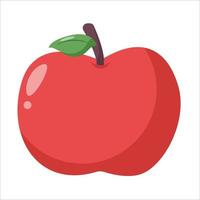 maçã fruta plano vetor ilustração