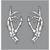 mão esqueleto crânio isométrico Projeto vetor gráfico ilustrações
