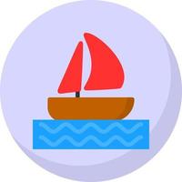design de ícone de vetor de veleiro